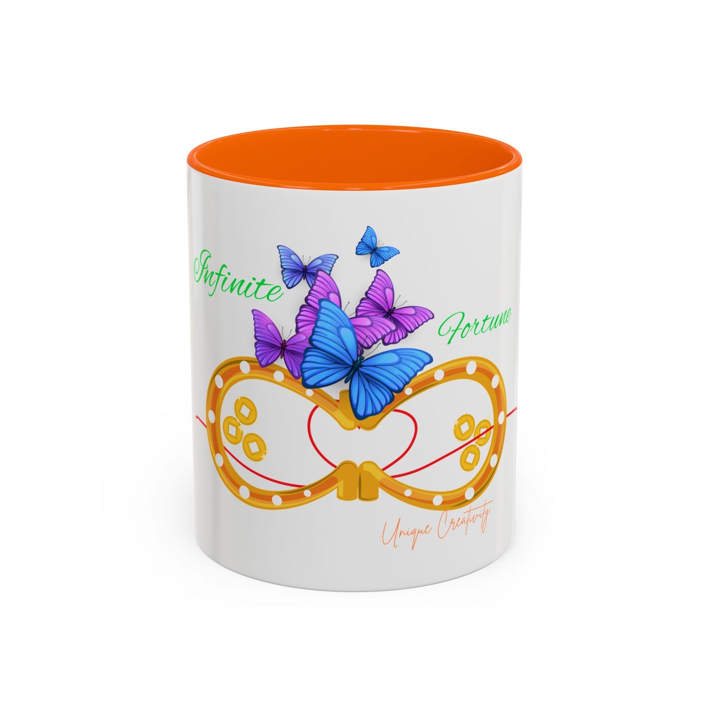 Infinite Fortune™ Wild Luxe Mug – Purple Butterfly Edition