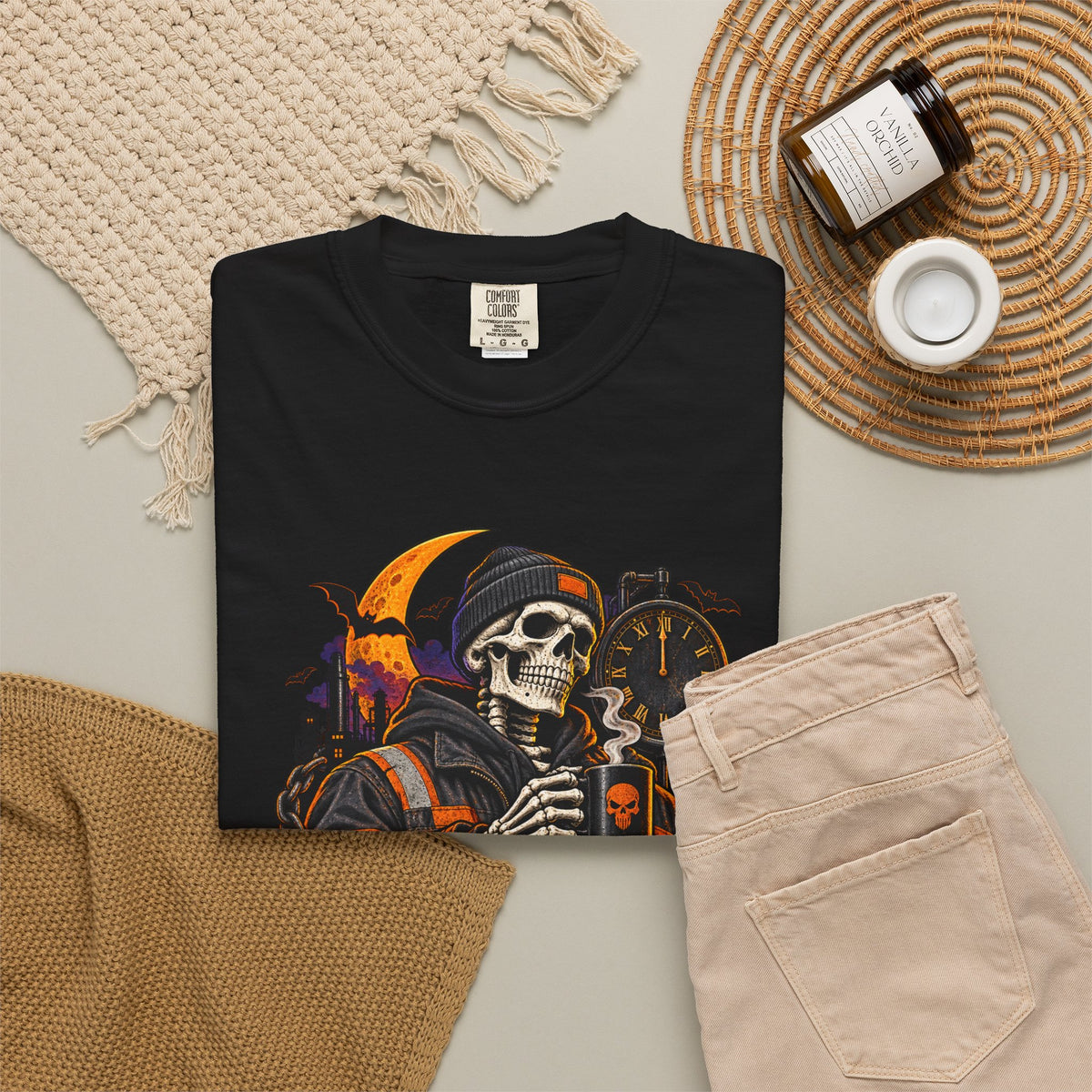 Graveyard Shift Certified Skeleton Halloween T-Shirt