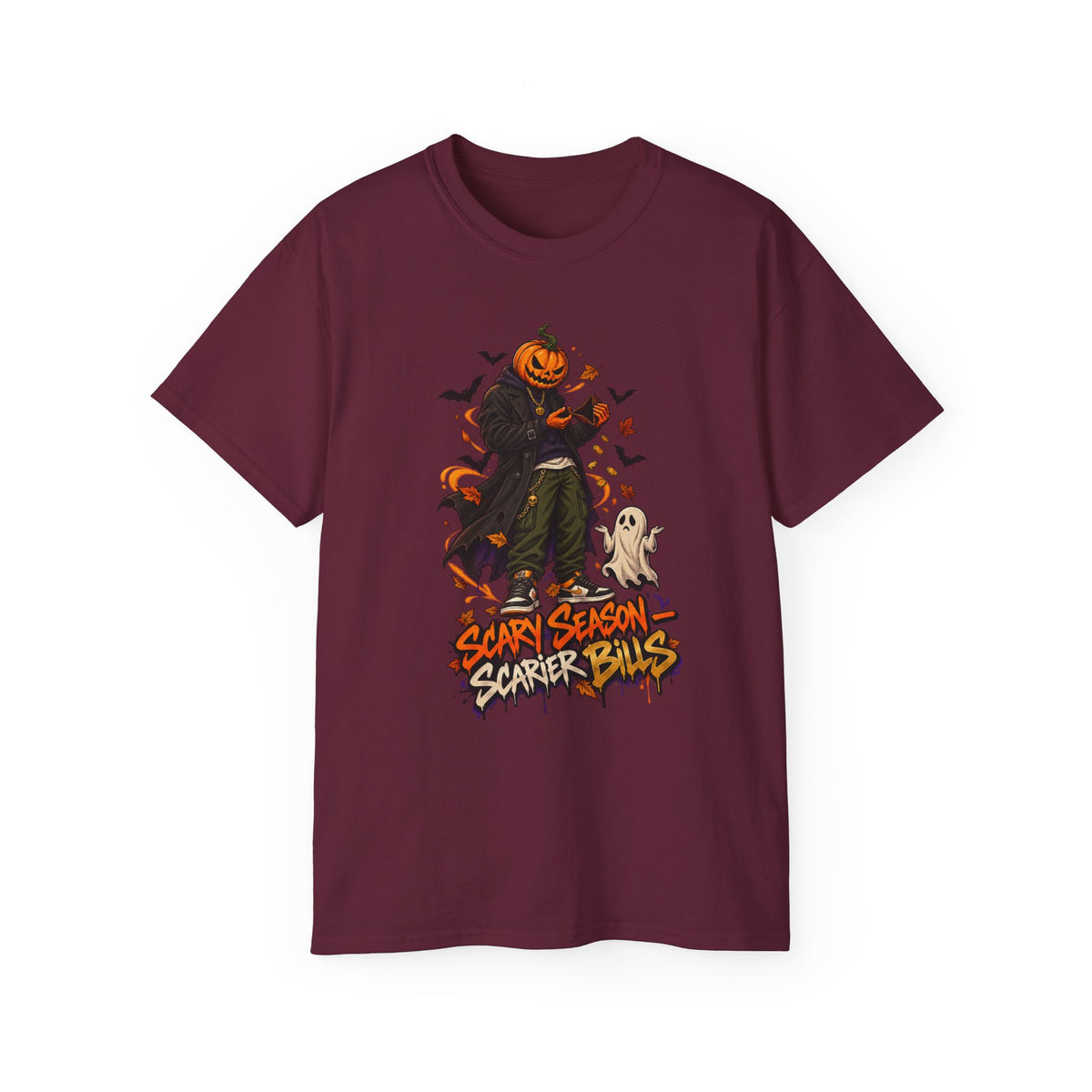 Scary Season, Scarier Bills – Bat Edition Unisex Halloween T-Shirt