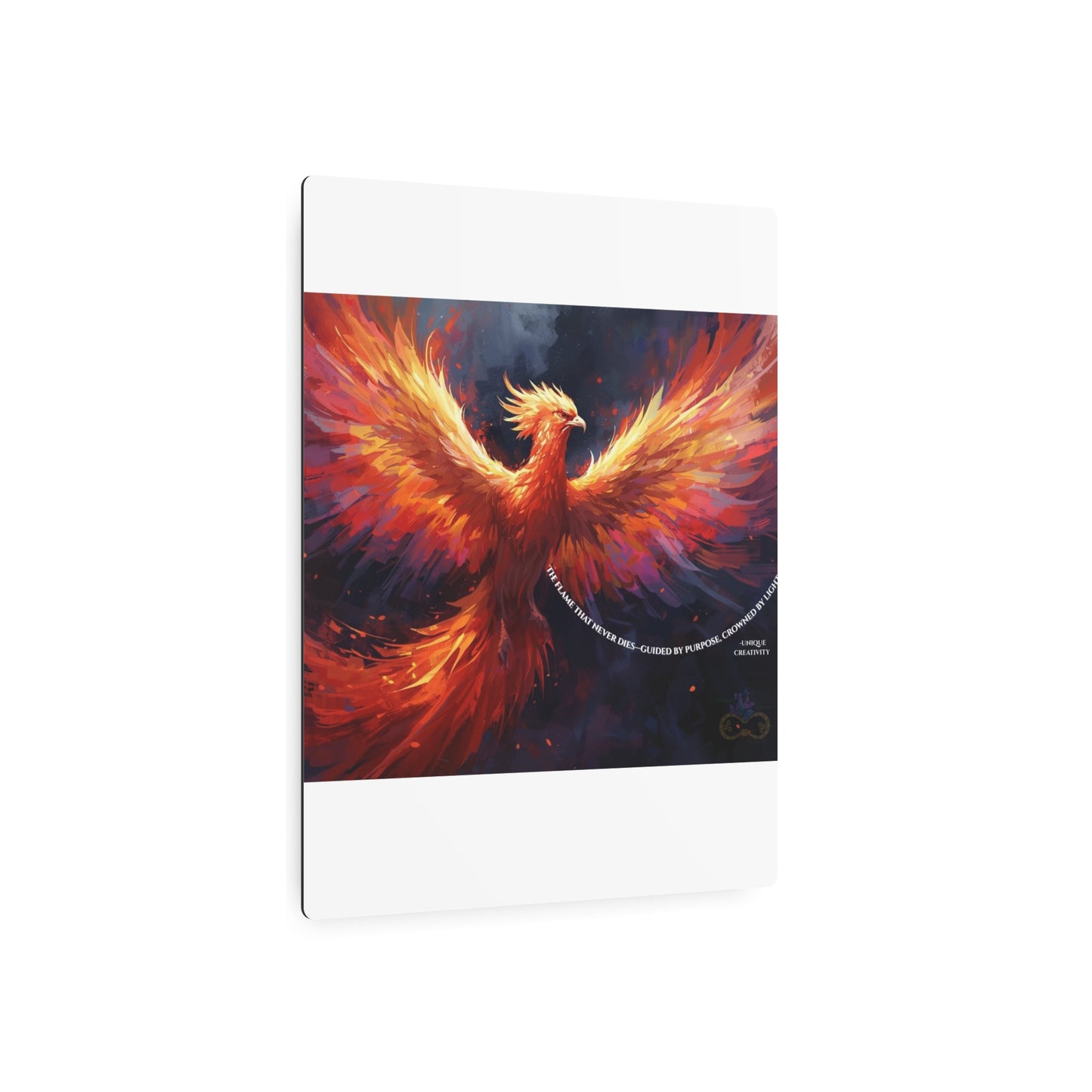 The Flame That Never Dies- Phoenix Rebirth Metal Wall Art sign | Unique Creativity