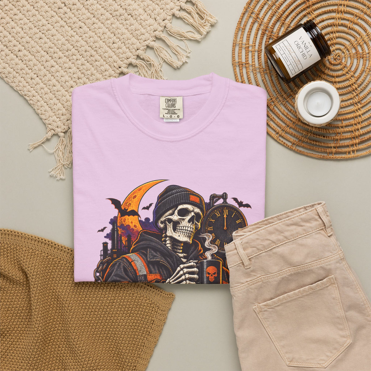 Graveyard Shift Certified Skeleton Halloween T-Shirt