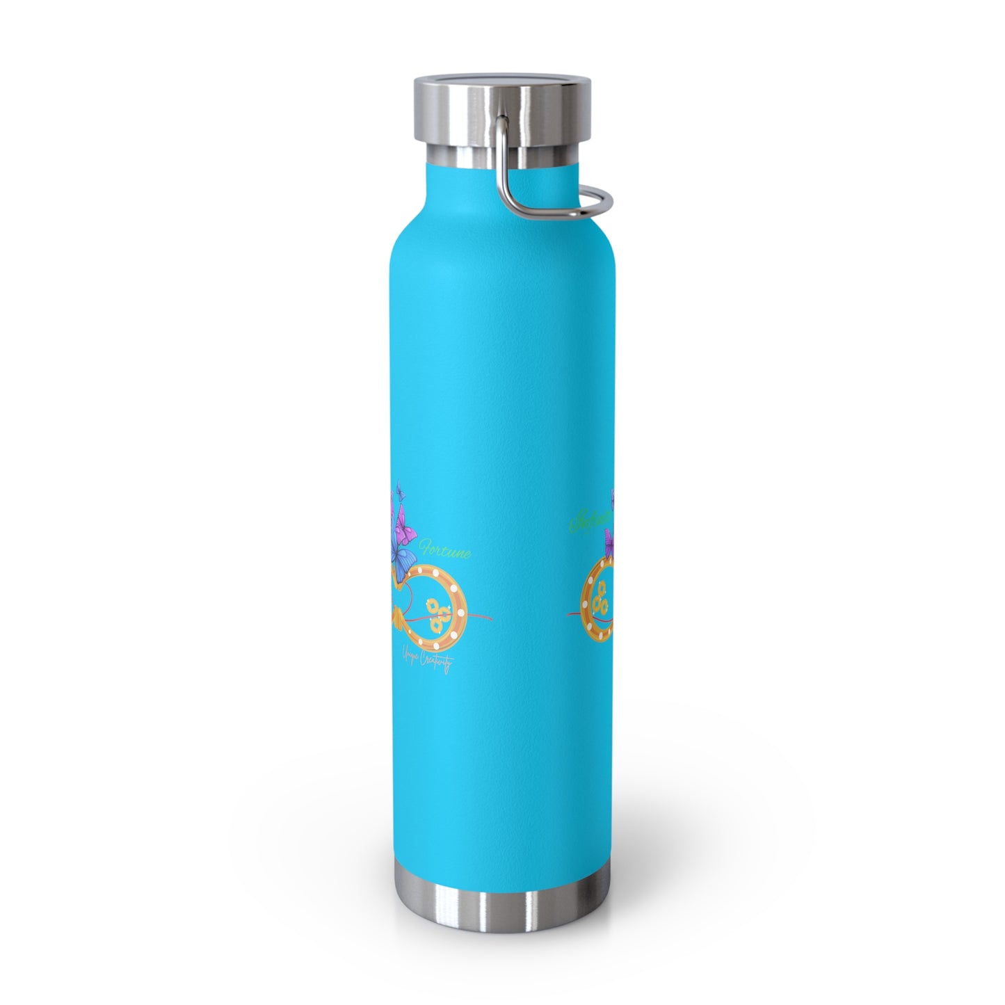Infinite Fortune™ Stainless Steel Water Bottle Butterfly & Infinity Logo Leak-Proof, Eco-Friendly, 20oz Hydration Bottle
