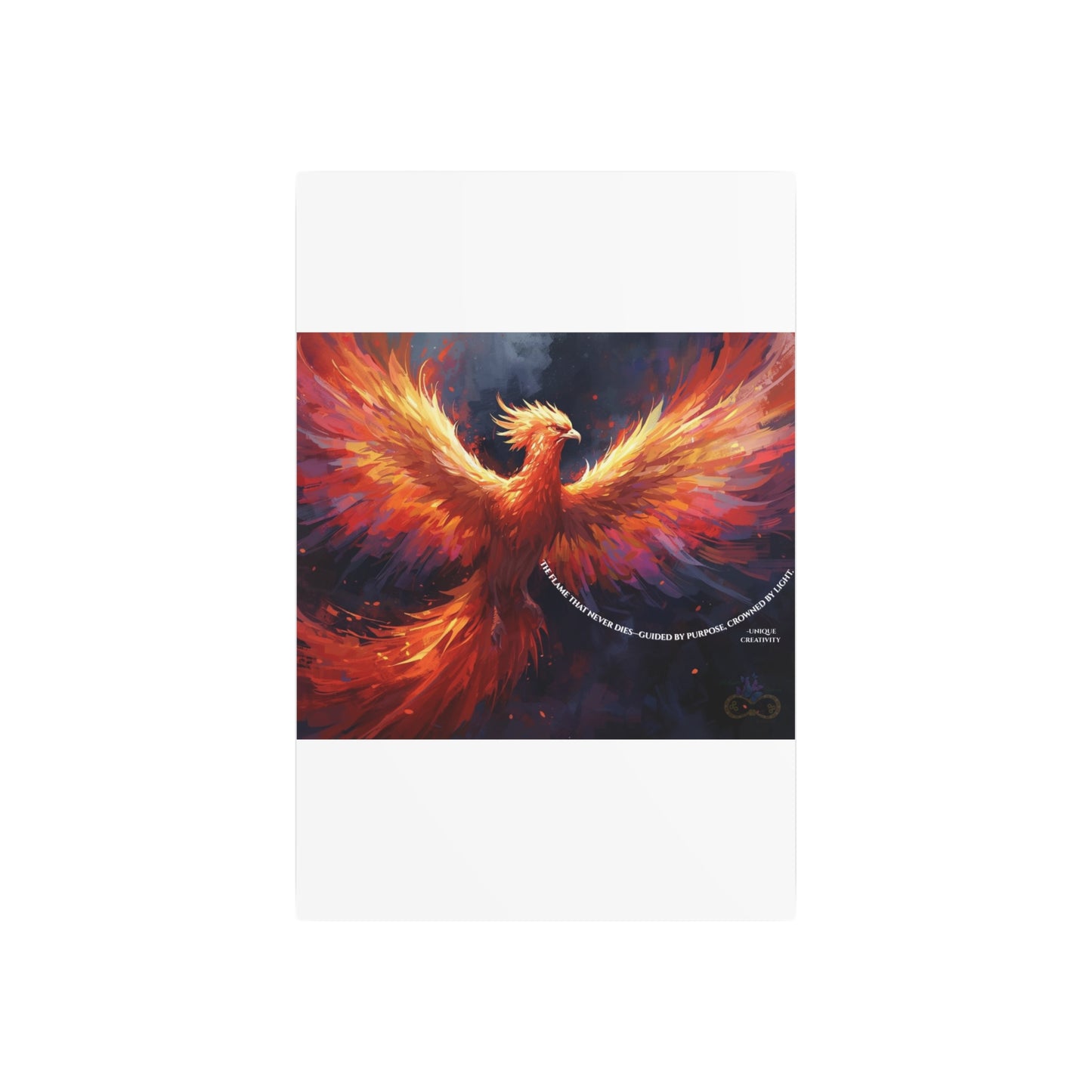 The Flame That Never Dies- Phoenix Rebirth Metal Wall Art sign | Unique Creativity