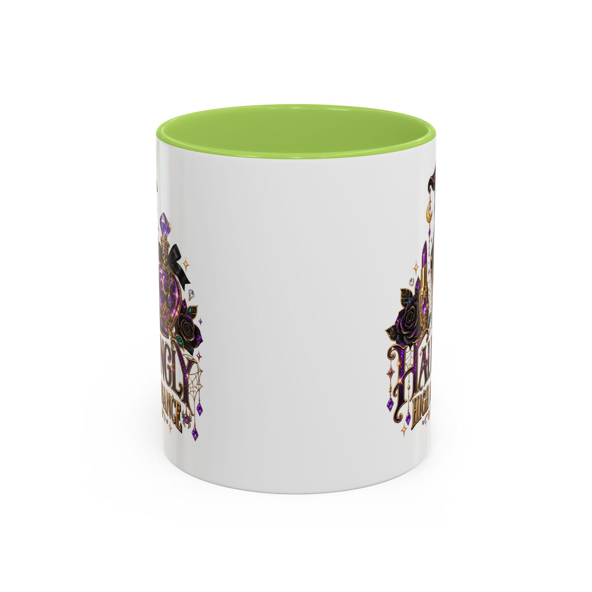 Hauntingly High Maintenance Halloween Mug – 11 oz Color Accent Coffee Cup