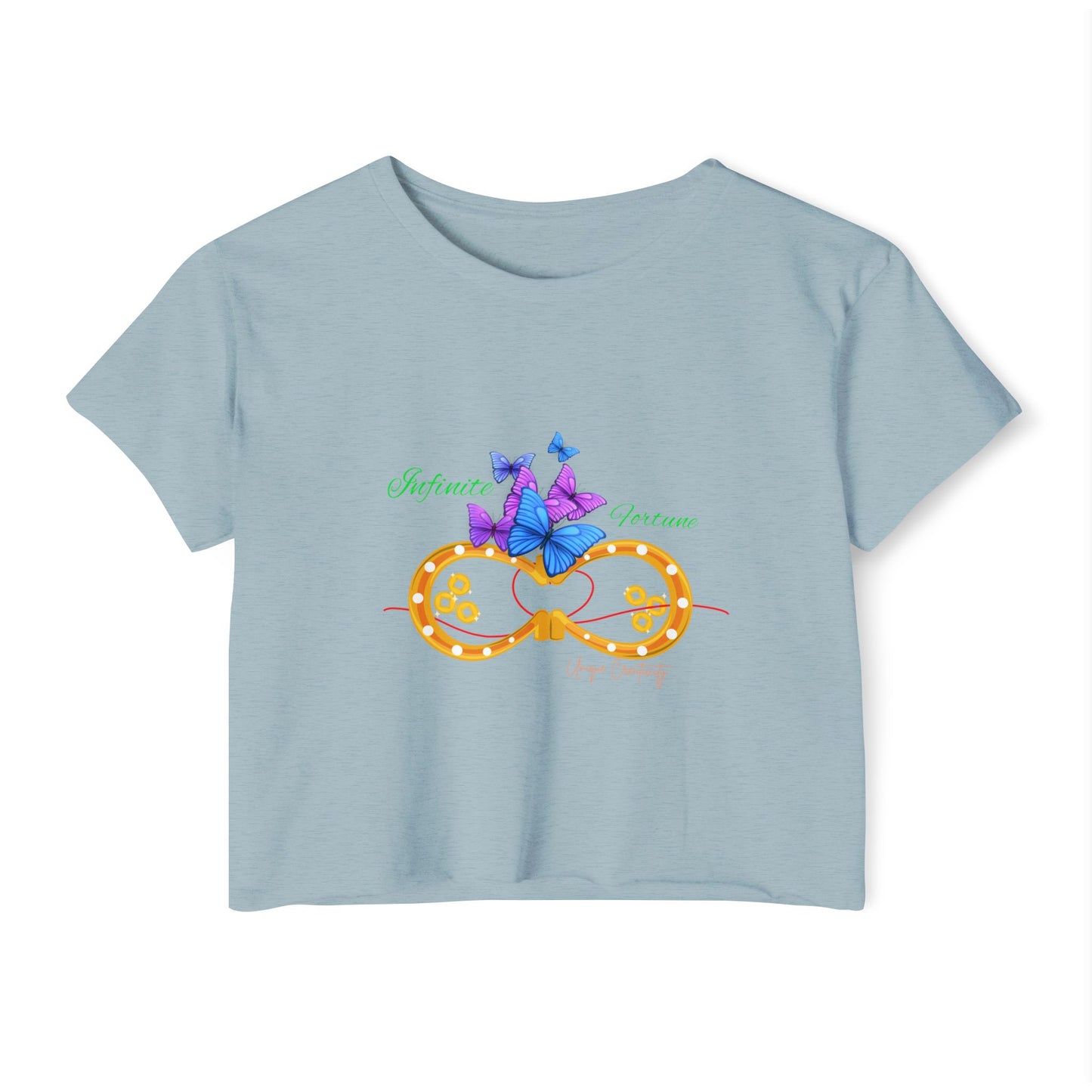 Infinite Fortune Crop Tee | Luxe Style