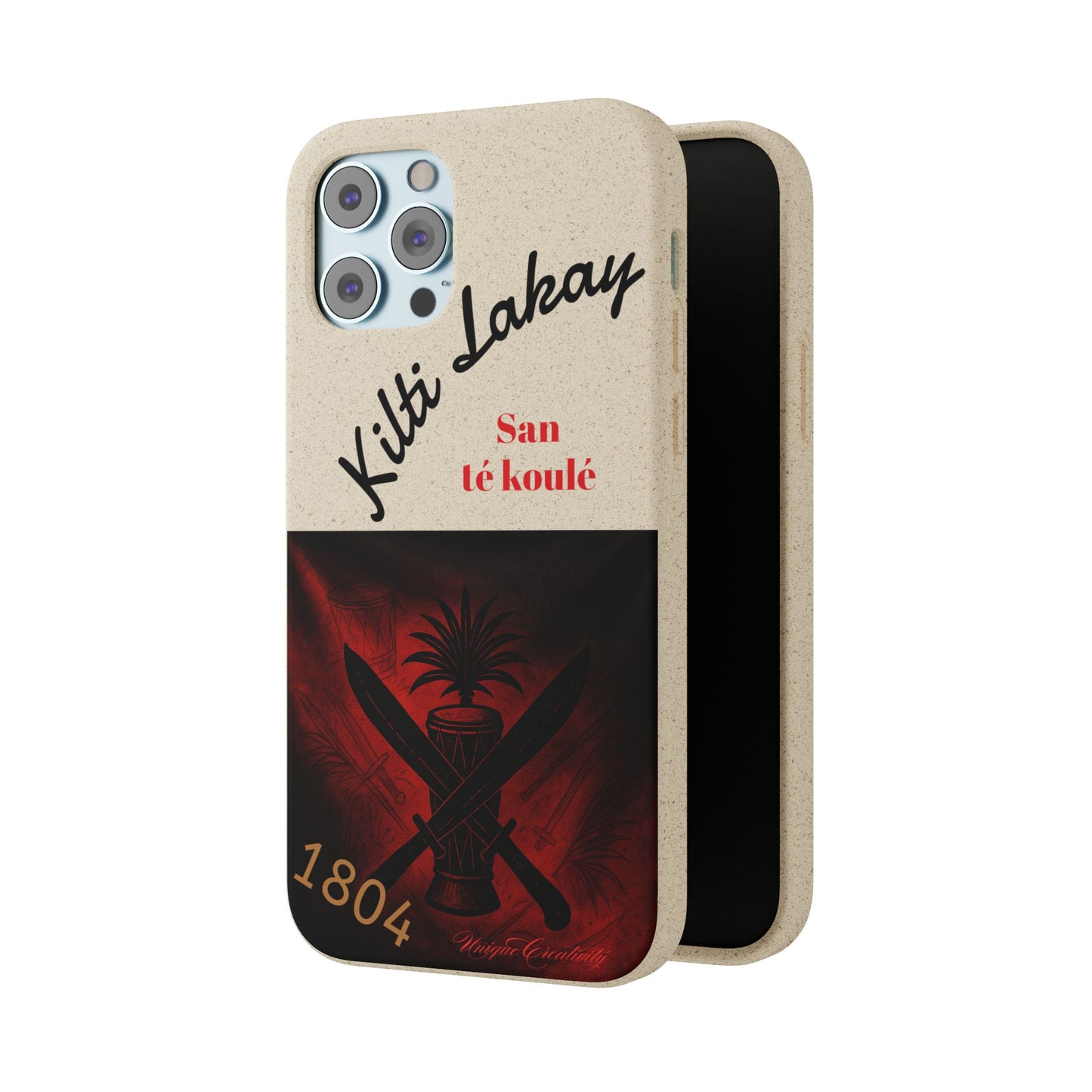 Kilti Lakay™ Eco-Friendly Phone Case | Biodegradable Sustainable Cover, Haitian Heritage