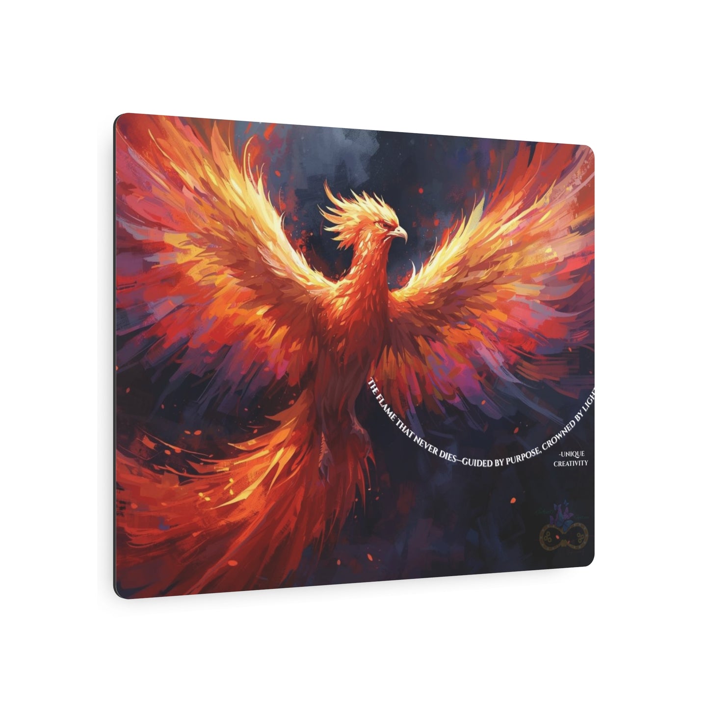 The Flame That Never Dies- Phoenix Rebirth Metal Wall Art sign | Unique Creativity