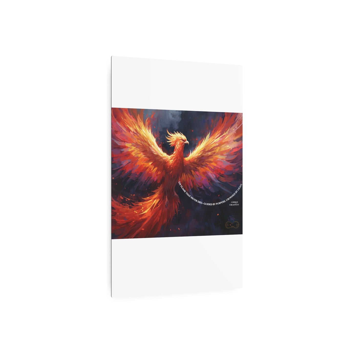 The Flame That Never Dies- Phoenix Rebirth Metal Wall Art sign | Unique Creativity