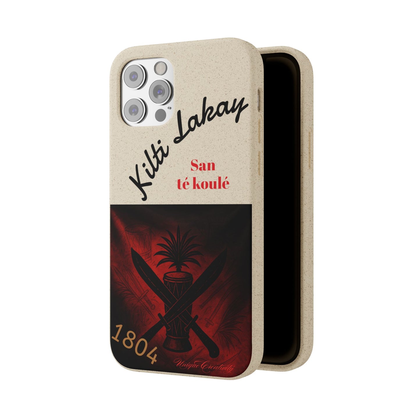 Kilti Lakay™ Eco-Friendly Phone Case | Biodegradable Sustainable Cover, Haitian Heritage