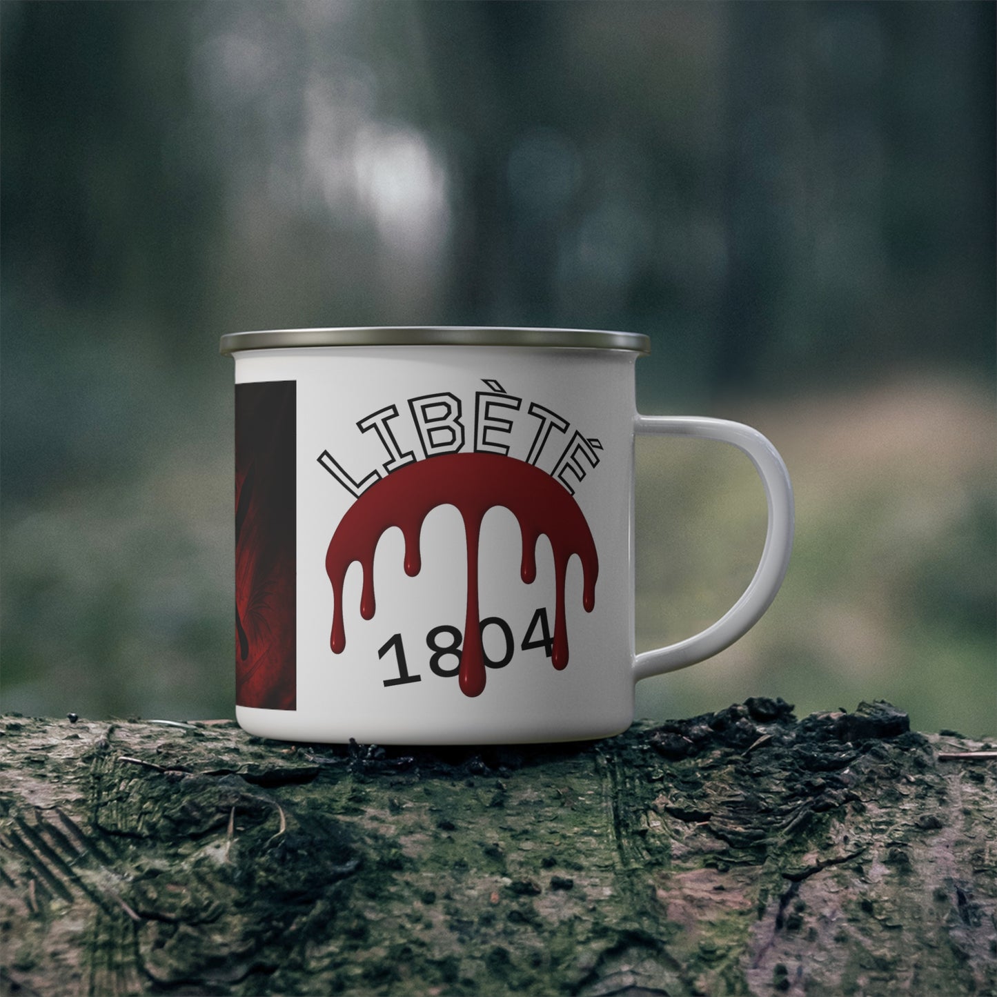 Haitian Heritage Mug  Libèté 1804 Enamel Campfire Cup | Kilti Lakay Design Kilti Lakay™