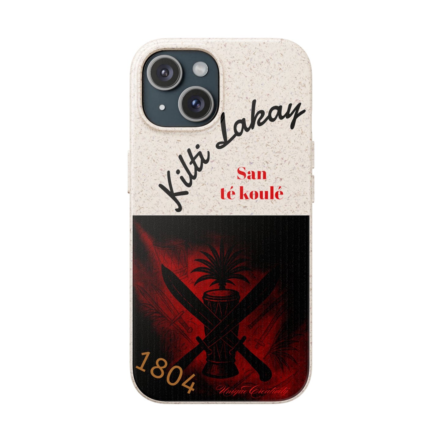 Kilti Lakay™ Eco-Friendly Phone Case | Biodegradable Sustainable Cover, Haitian Heritage