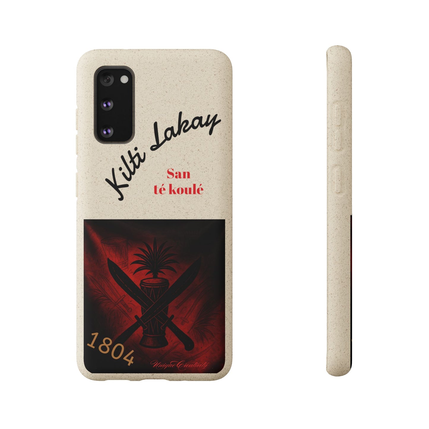 Kilti Lakay™ Eco-Friendly Phone Case | Biodegradable Sustainable Cover, Haitian Heritage