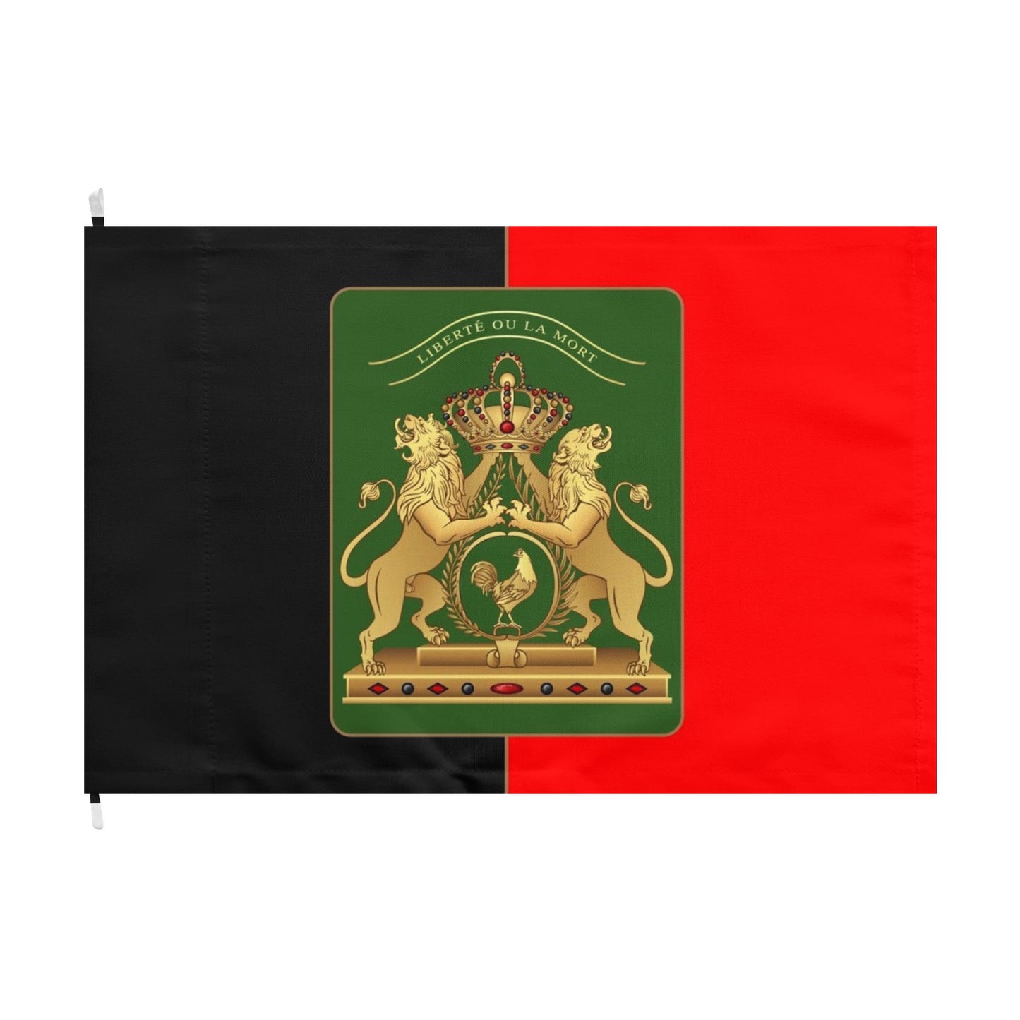 Double-Sided Haiti Revolution Flag black and red