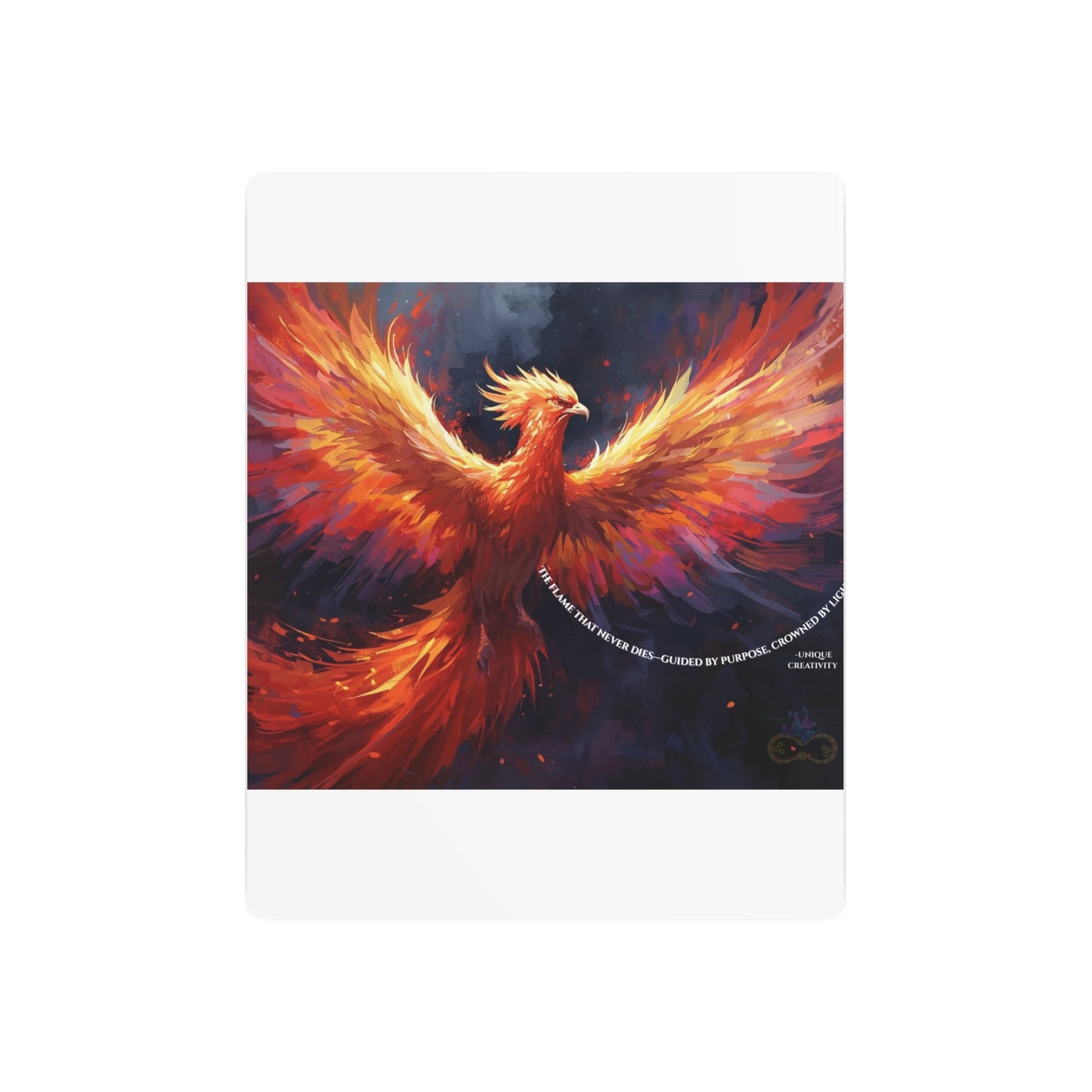 The Flame That Never Dies- Phoenix Rebirth Metal Wall Art sign | Unique Creativity