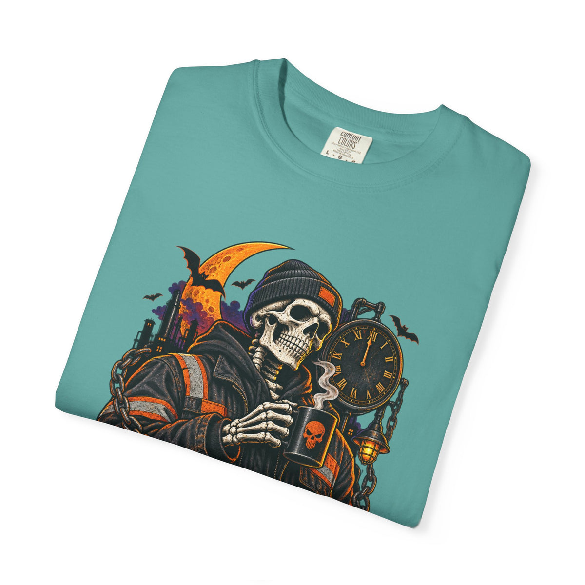 Graveyard Shift Certified Skeleton Halloween T-Shirt