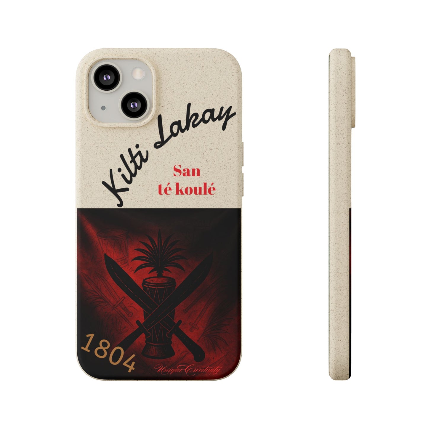 Kilti Lakay™ Eco-Friendly Phone Case | Biodegradable Sustainable Cover, Haitian Heritage