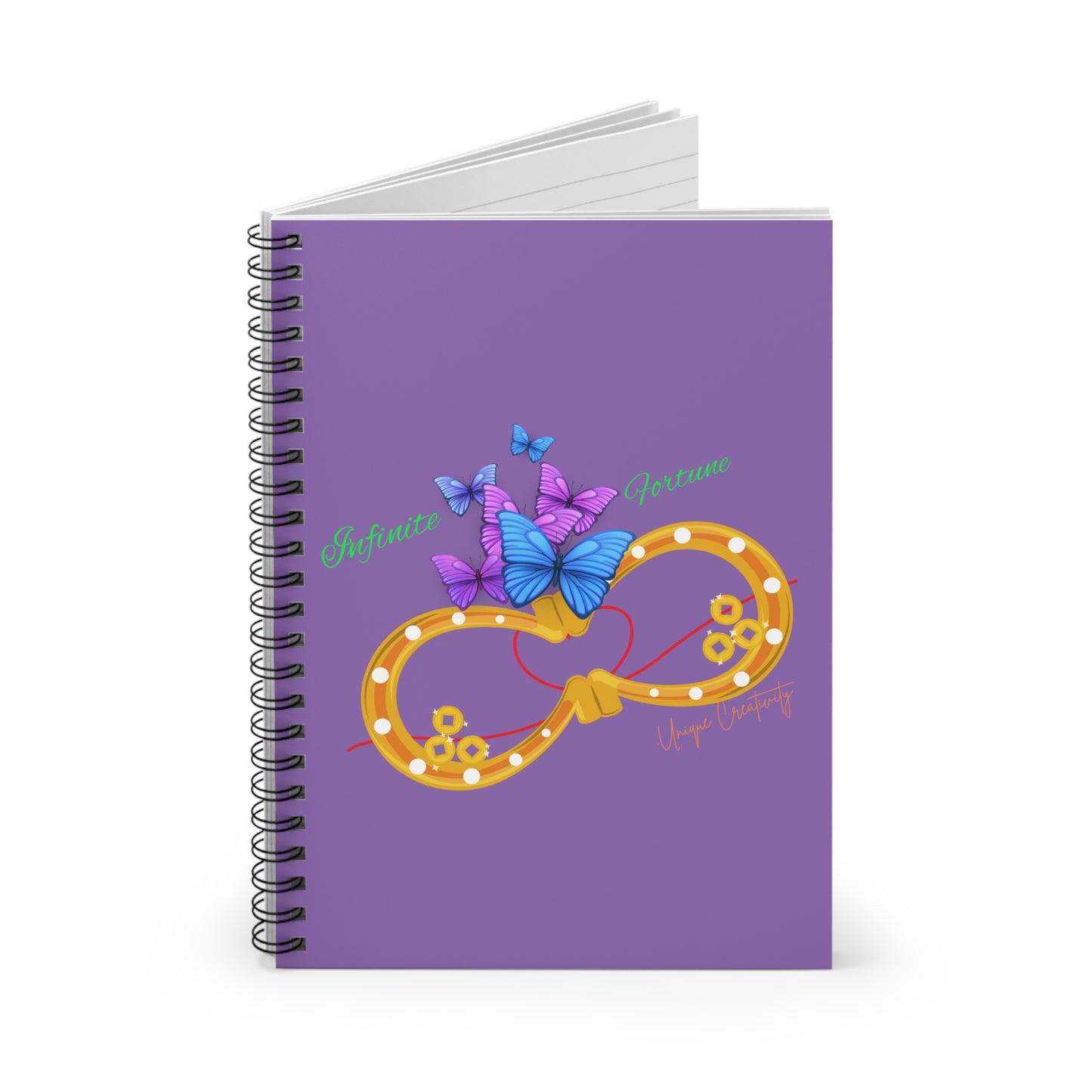 Colorful Infinite Fortune Spiral Notebook - Perfect for Kids, Students, and Wellness Journals, Gifts for Birthdays & Mother's Day