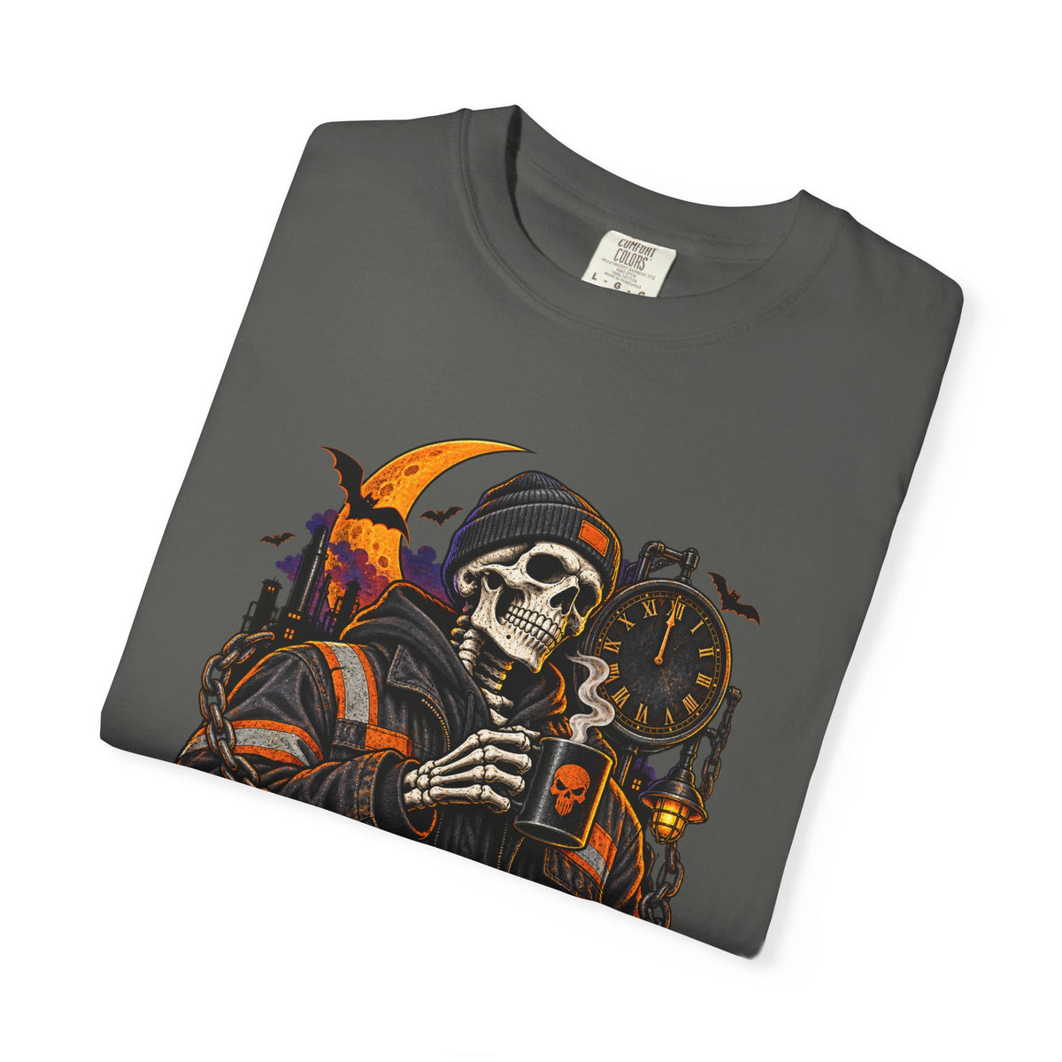 Graveyard Shift Certified Skeleton Halloween T-Shirt