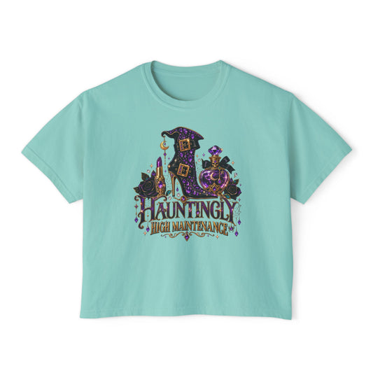 Hauntingly High Maintenance Halloween Crop Top