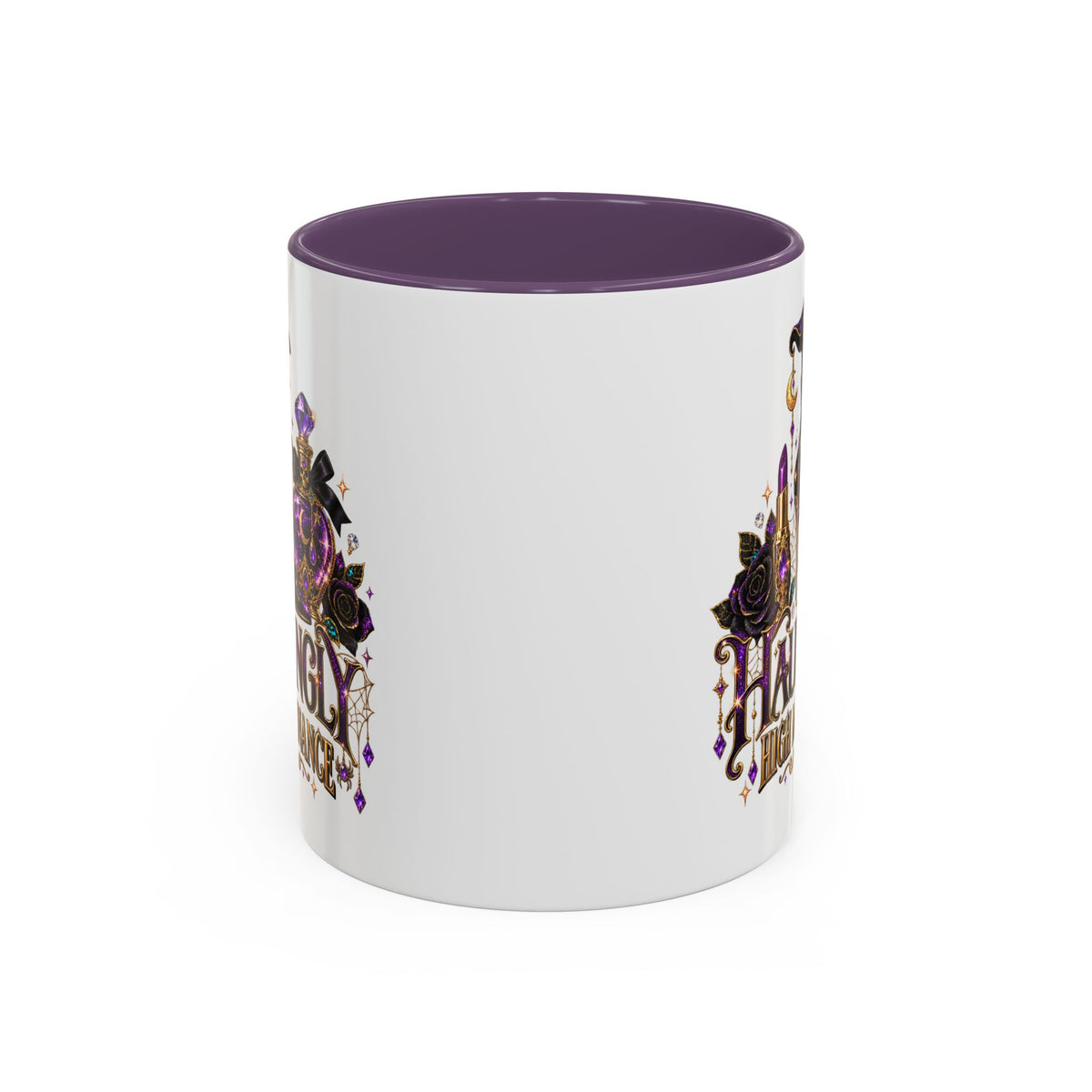 Hauntingly High Maintenance Halloween Mug – 11 oz Color Accent Coffee Cup