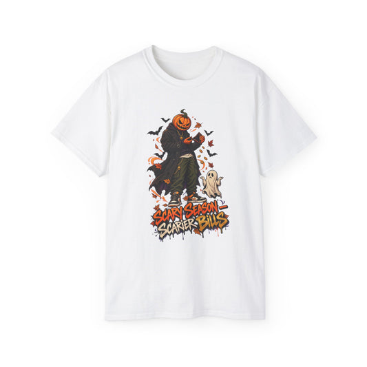 Scary Season, Scarier Bills – Bat Edition Unisex Halloween T-Shirt