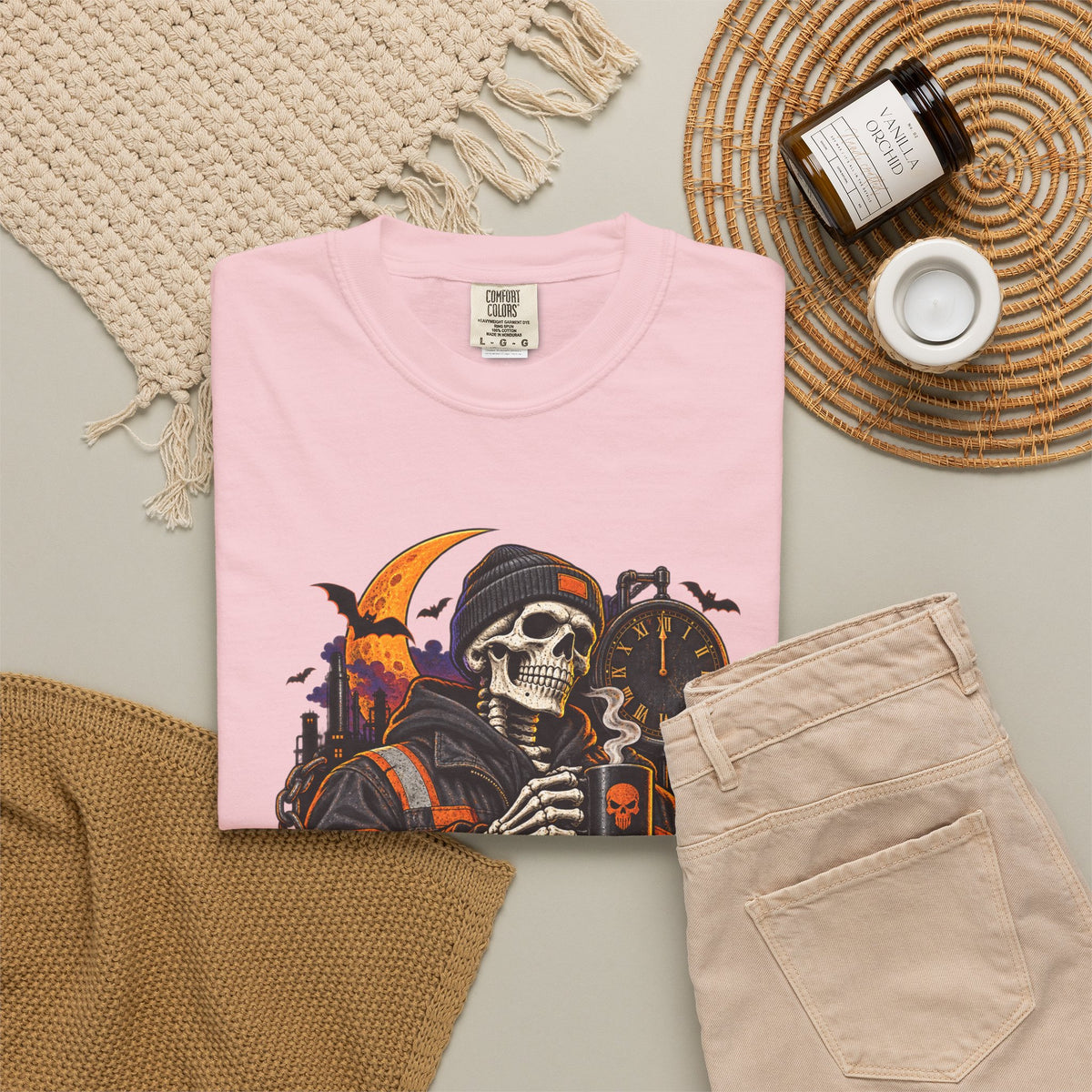 Graveyard Shift Certified Skeleton Halloween T-Shirt