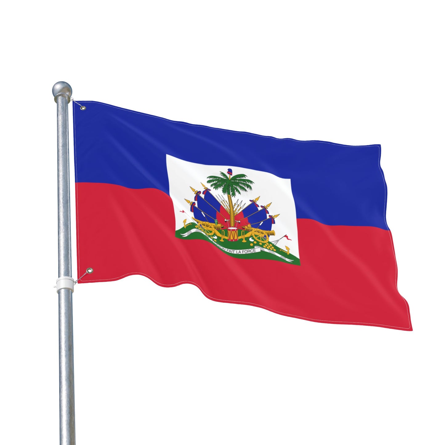 Haiti Flag Double Sided Flag | Nylon Garden Banner, 2-Sided Haitian Flag