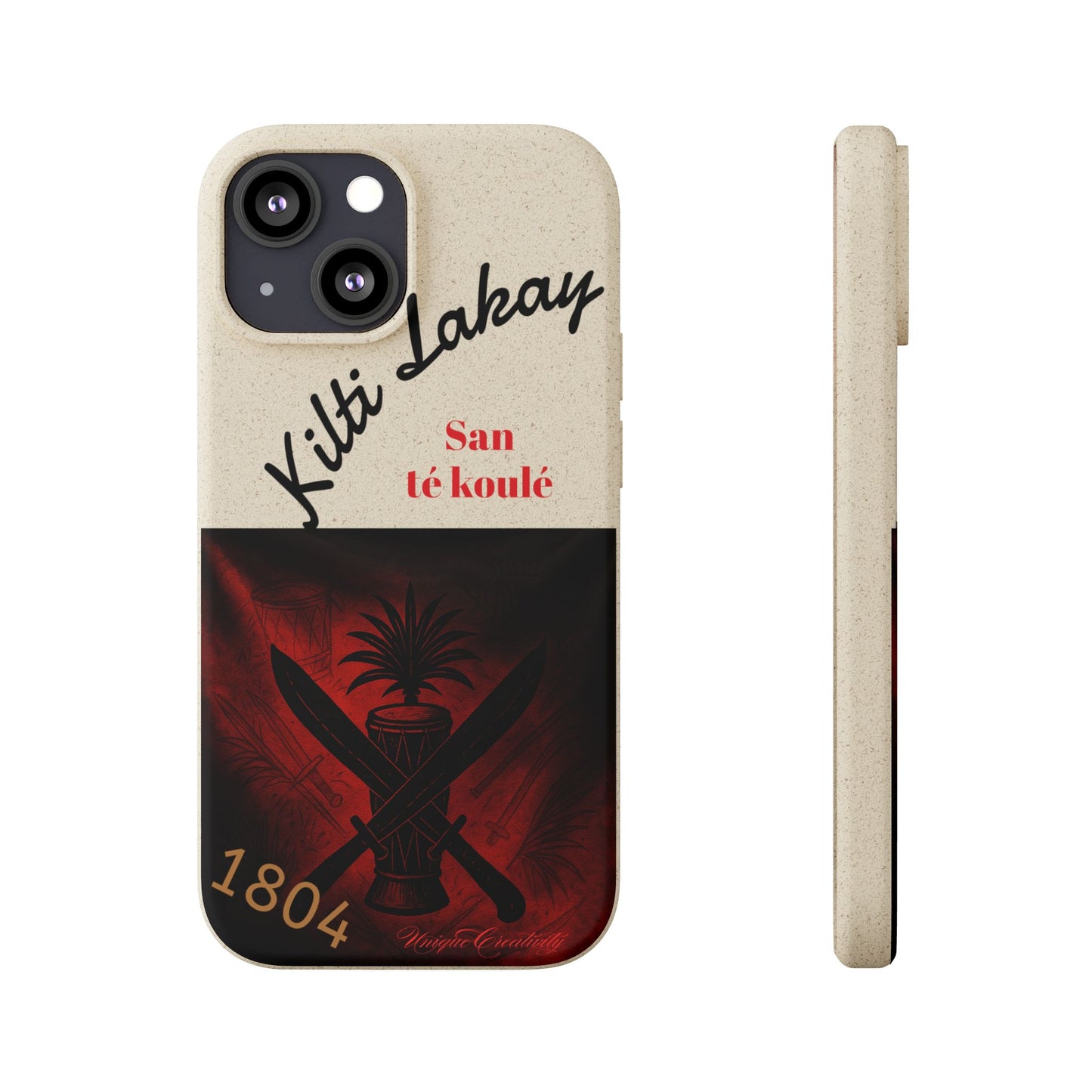 Kilti Lakay™ Eco-Friendly Phone Case | Biodegradable Sustainable Cover, Haitian Heritage