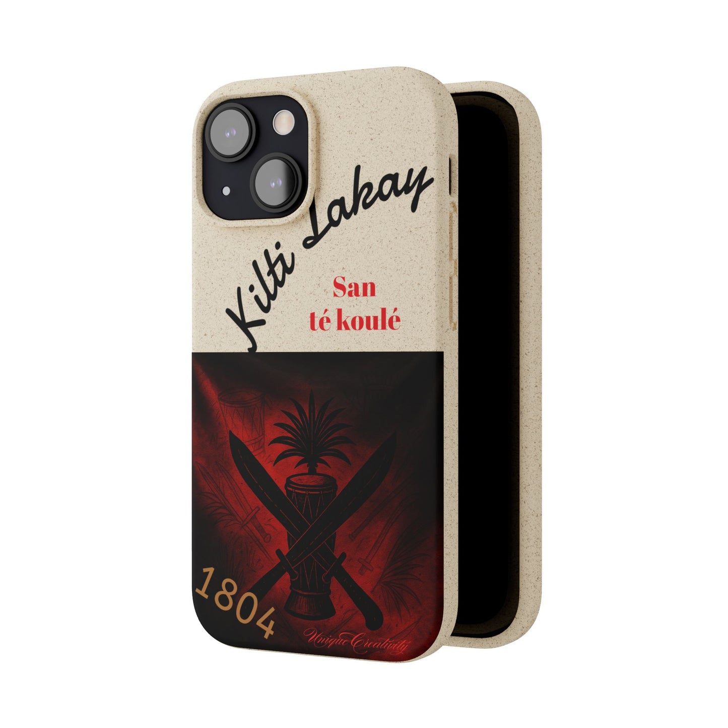 Kilti Lakay™ Eco-Friendly Phone Case | Biodegradable Sustainable Cover, Haitian Heritage
