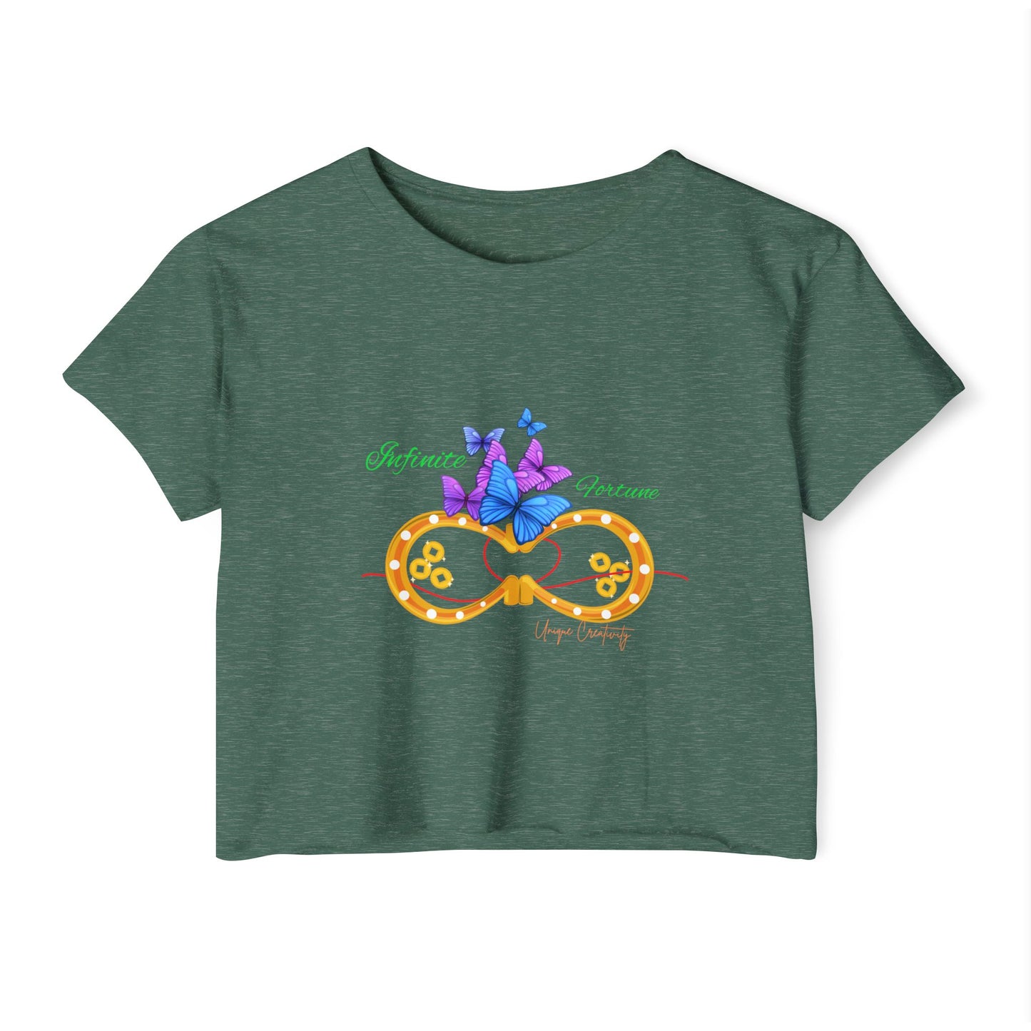 Infinite Fortune Crop Tee | Luxe Style