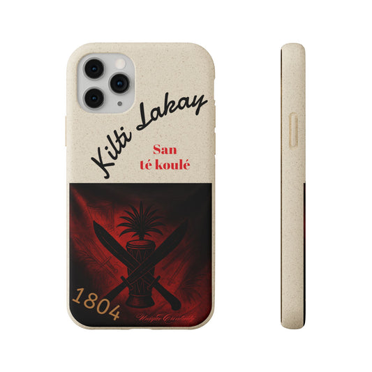 Kilti Lakay™ Eco-Friendly Phone Case | Biodegradable Sustainable Cover, Haitian Heritage