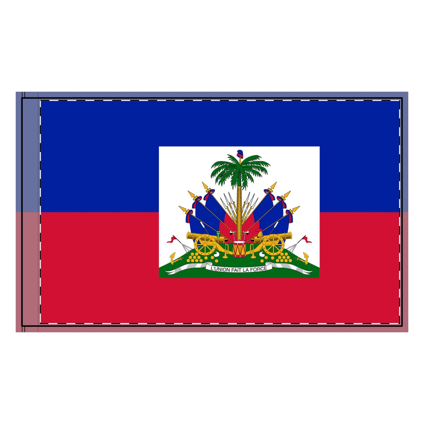 Haiti Coat of Arms Double-Sided Flag