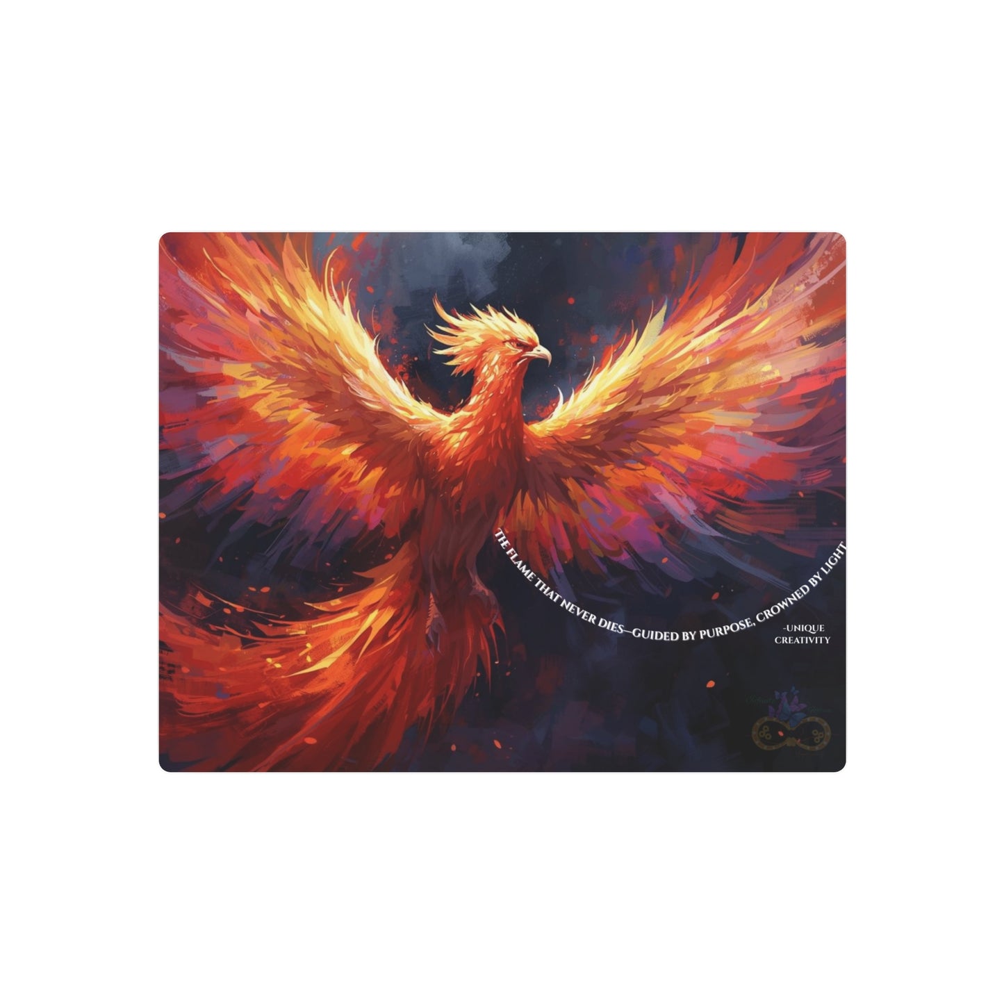 The Flame That Never Dies- Phoenix Rebirth Metal Wall Art sign | Unique Creativity
