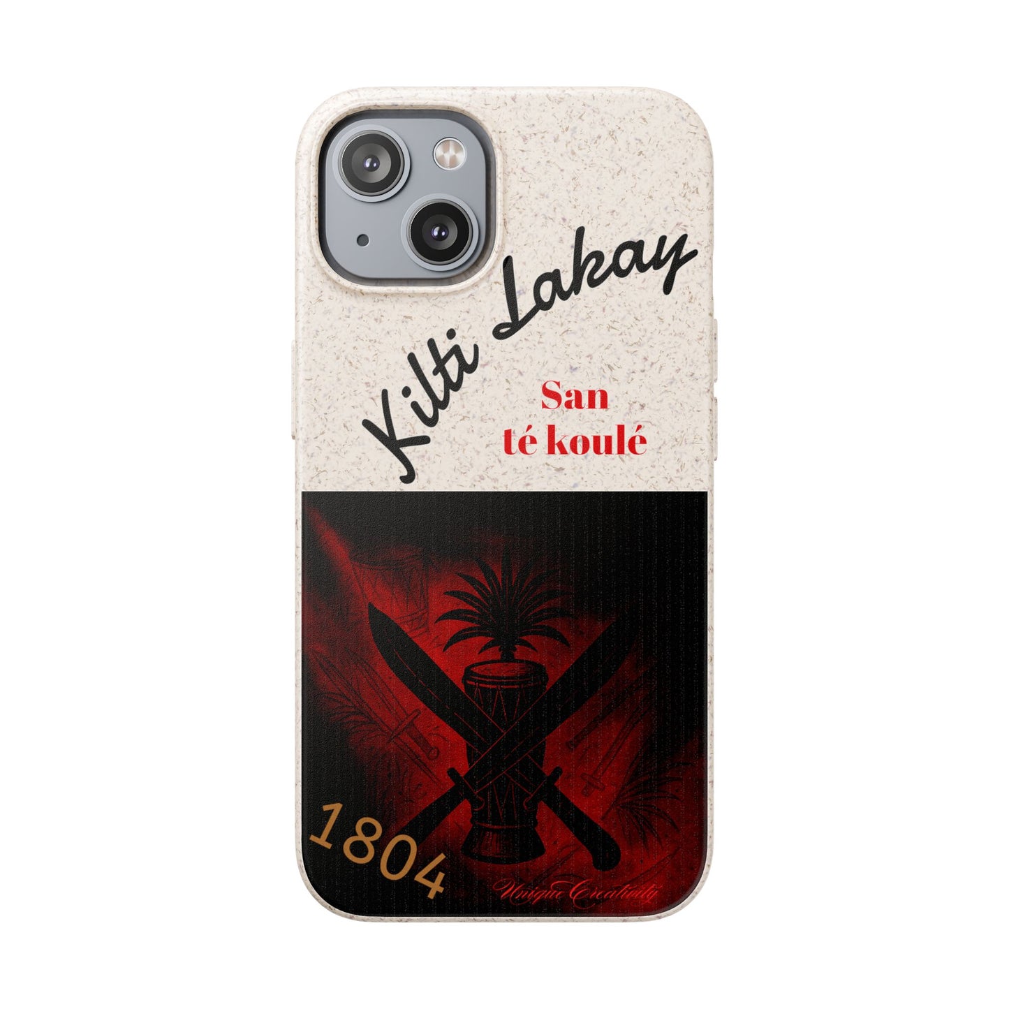 Kilti Lakay™ Eco-Friendly Phone Case | Biodegradable Sustainable Cover, Haitian Heritage