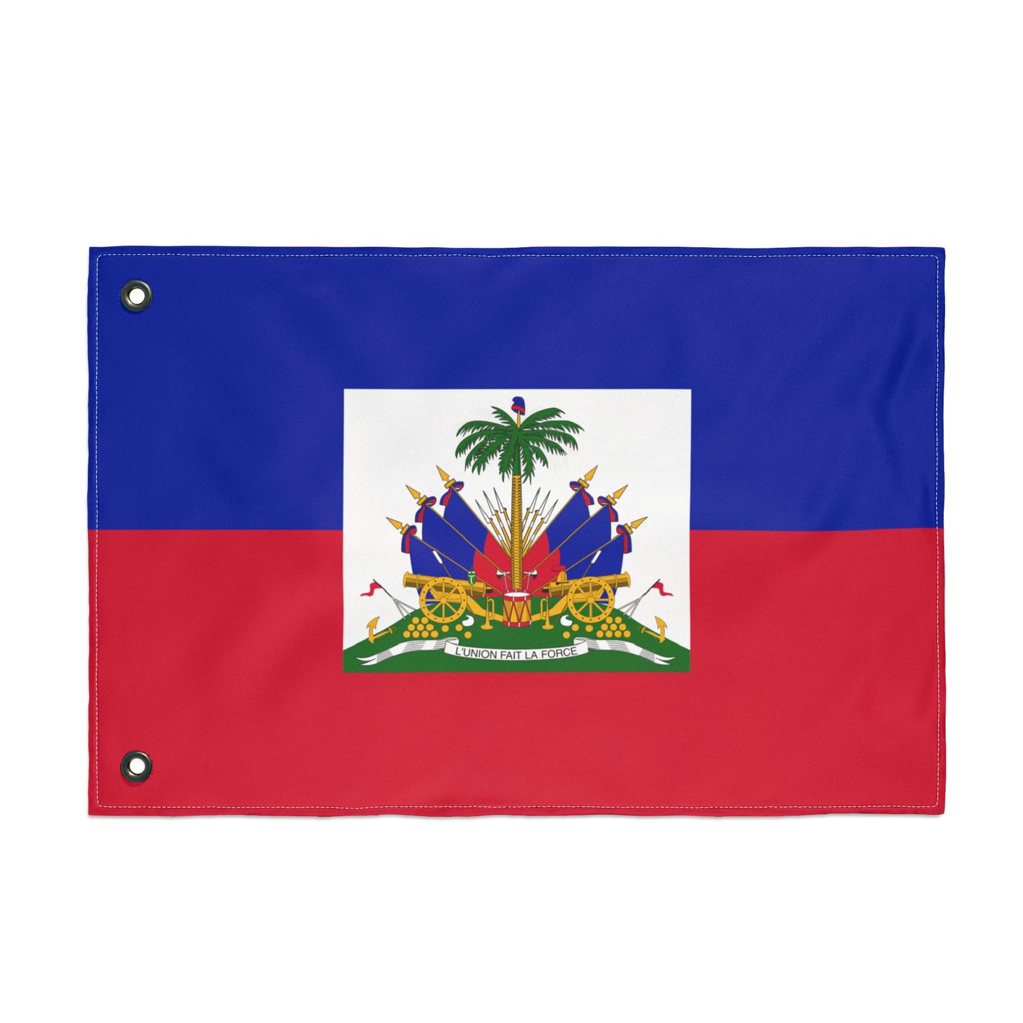 Haiti Flag Double Sided Flag | Nylon Garden Banner, 2-Sided Haitian Flag