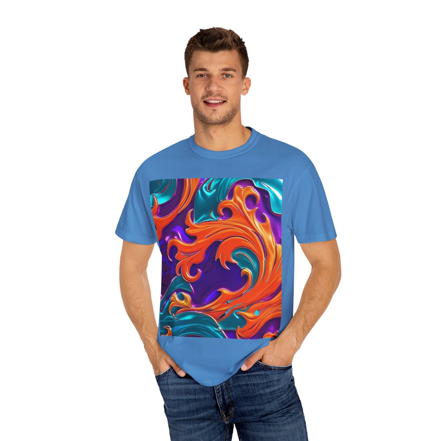 Orange Royal™ Swirl Tee | Bold Luxury