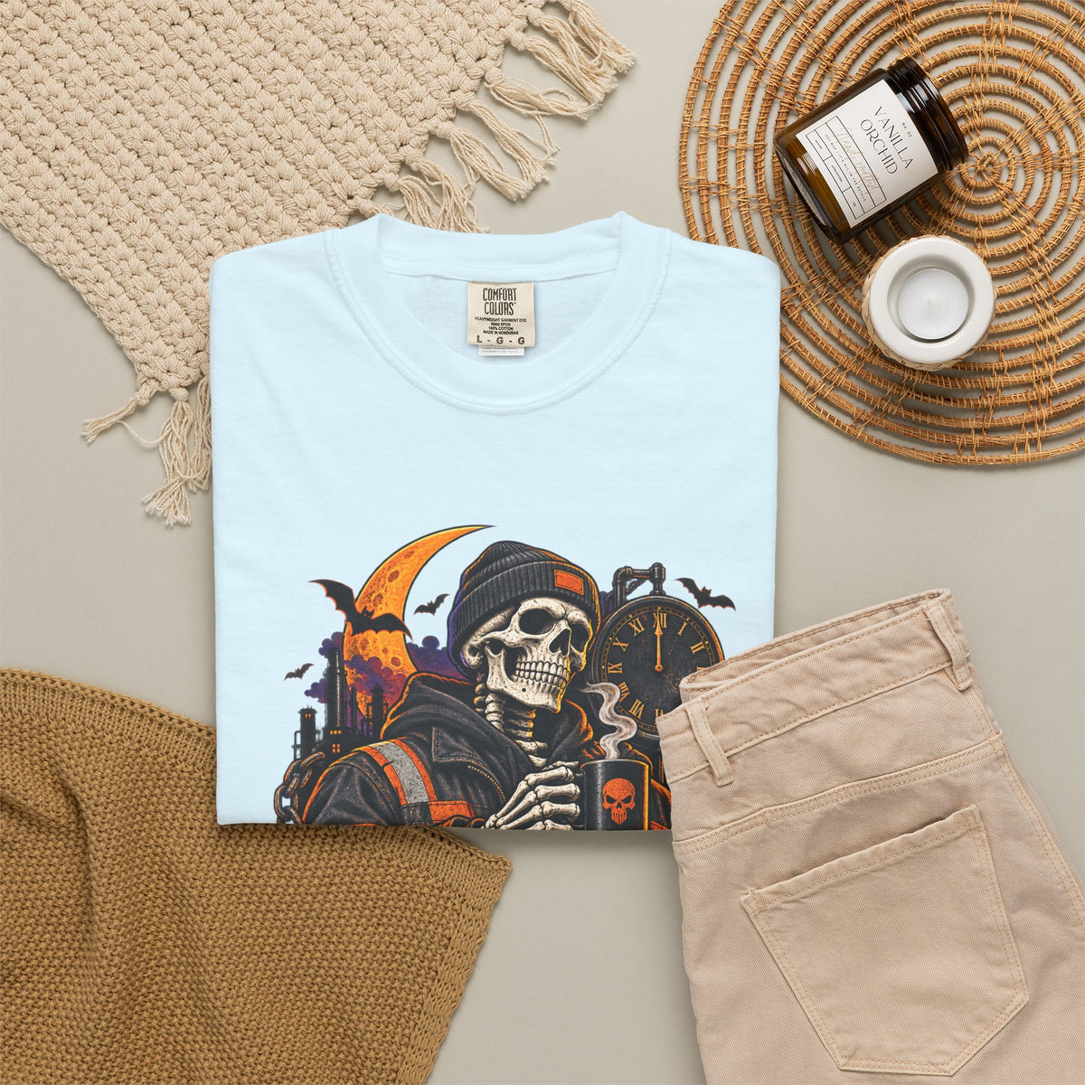 Graveyard Shift Certified Skeleton Halloween T-Shirt