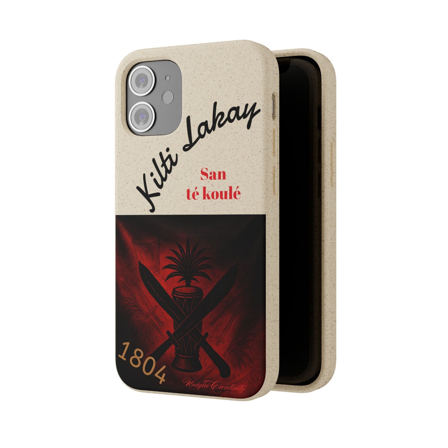 Kilti Lakay™ Eco-Friendly Phone Case | Biodegradable Sustainable Cover, Haitian Heritage