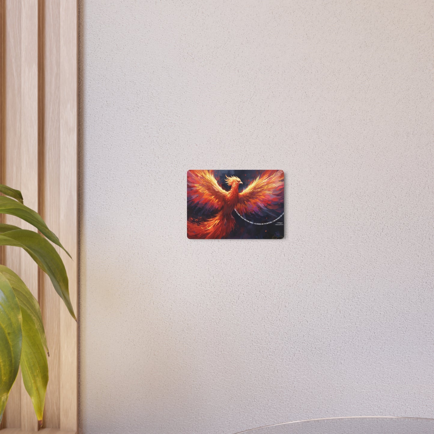 The Flame That Never Dies- Phoenix Rebirth Metal Wall Art sign | Unique Creativity