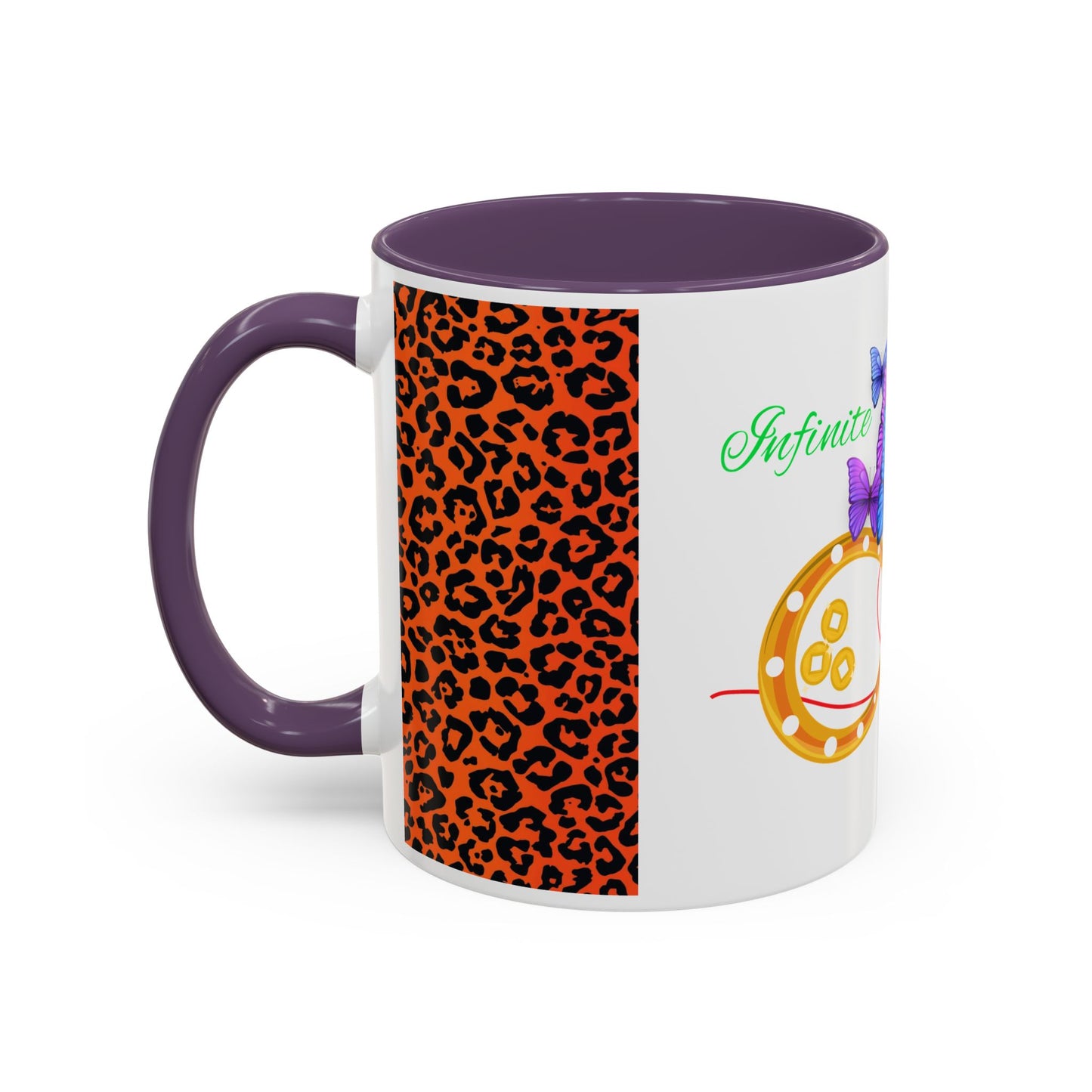 Infinite Fortune™ Wild Luxe Mug – Purple Butterfly Edition