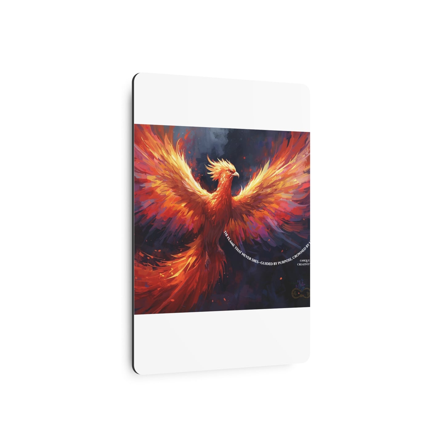 The Flame That Never Dies- Phoenix Rebirth Metal Wall Art sign | Unique Creativity