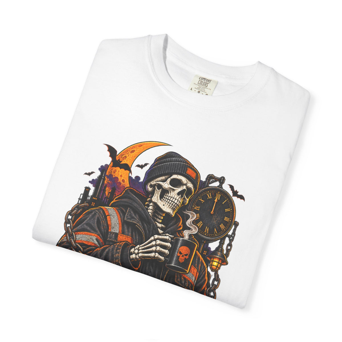 Graveyard Shift Certified Skeleton Halloween T-Shirt