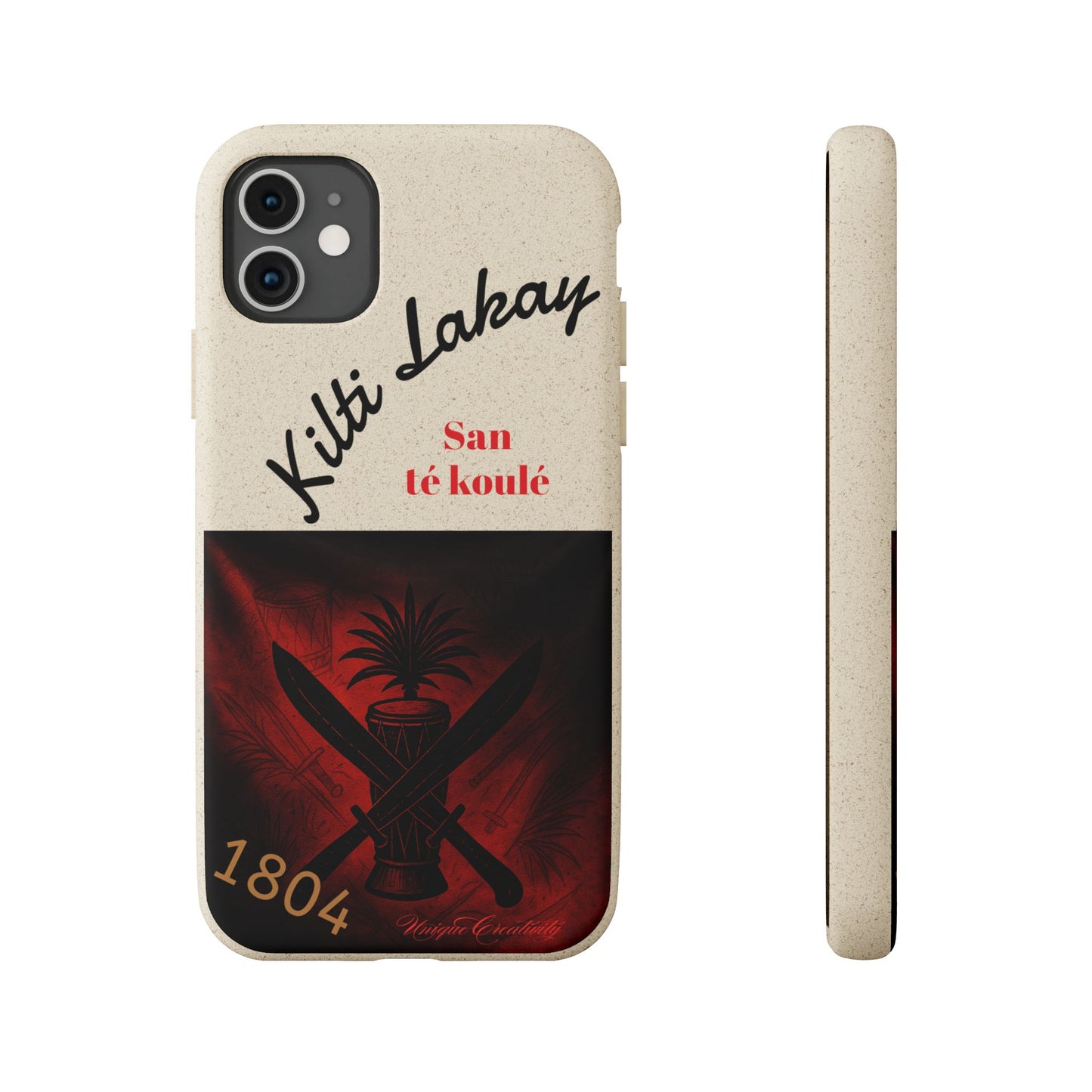 Kilti Lakay™ Eco-Friendly Phone Case | Biodegradable Sustainable Cover, Haitian Heritage