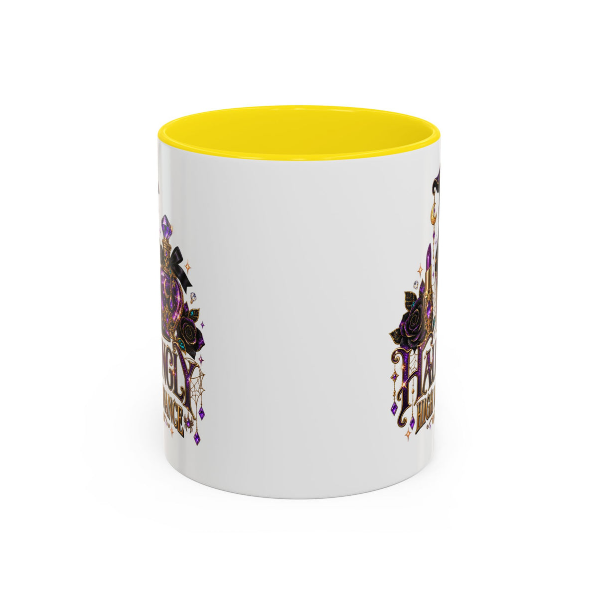 Hauntingly High Maintenance Halloween Mug – 11 oz Color Accent Coffee Cup