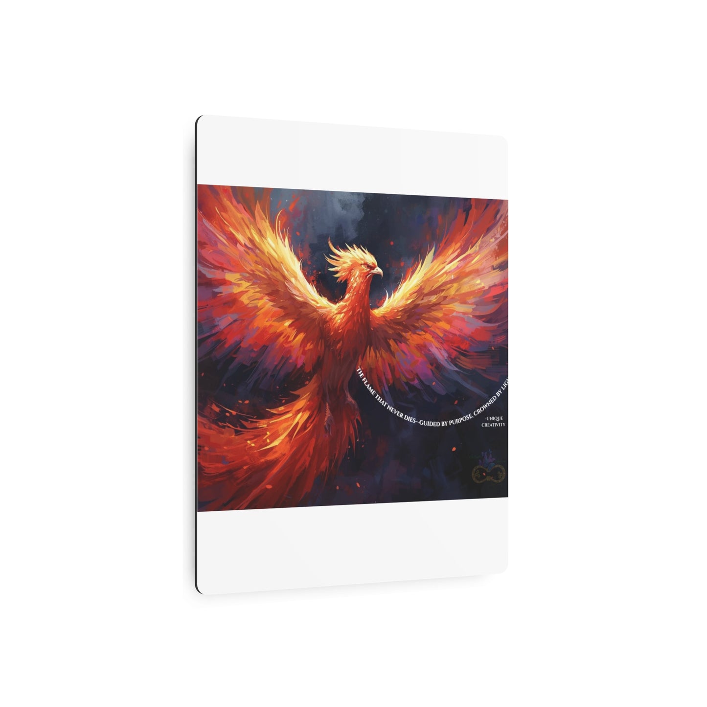 The Flame That Never Dies- Phoenix Rebirth Metal Wall Art sign | Unique Creativity