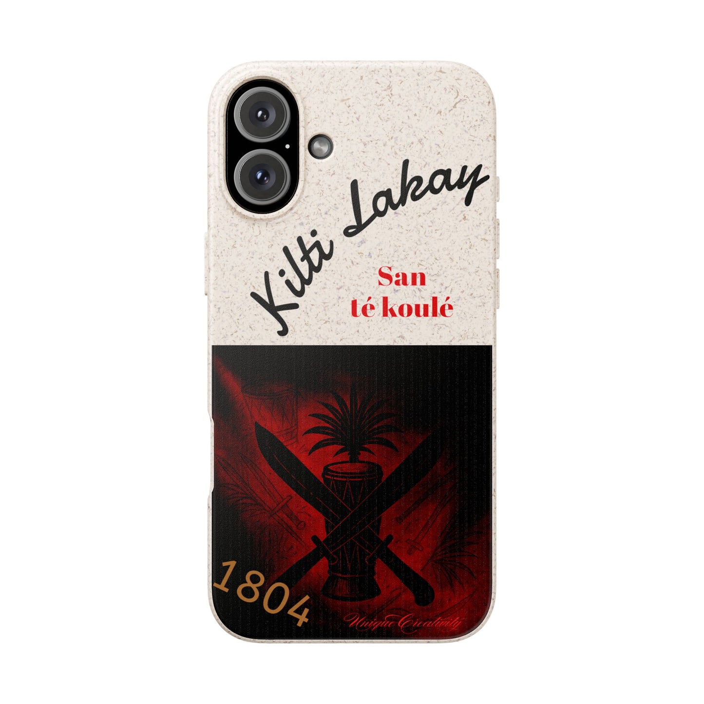 Kilti Lakay™ Eco-Friendly Phone Case | Biodegradable Sustainable Cover, Haitian Heritage