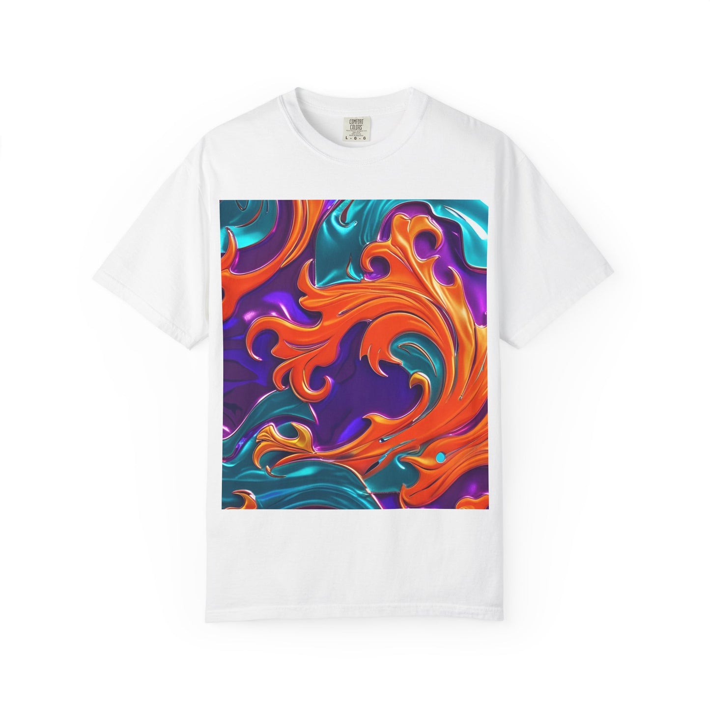 Orange Royal™ Swirl Tee | Bold Luxury