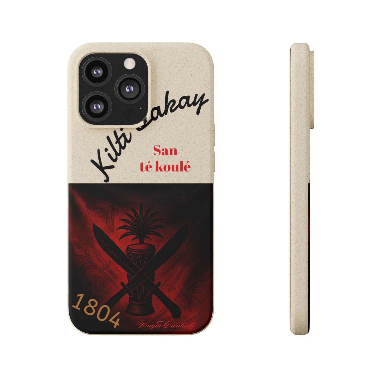 Kilti Lakay™ Eco-Friendly Phone Case | Biodegradable Sustainable Cover, Haitian Heritage