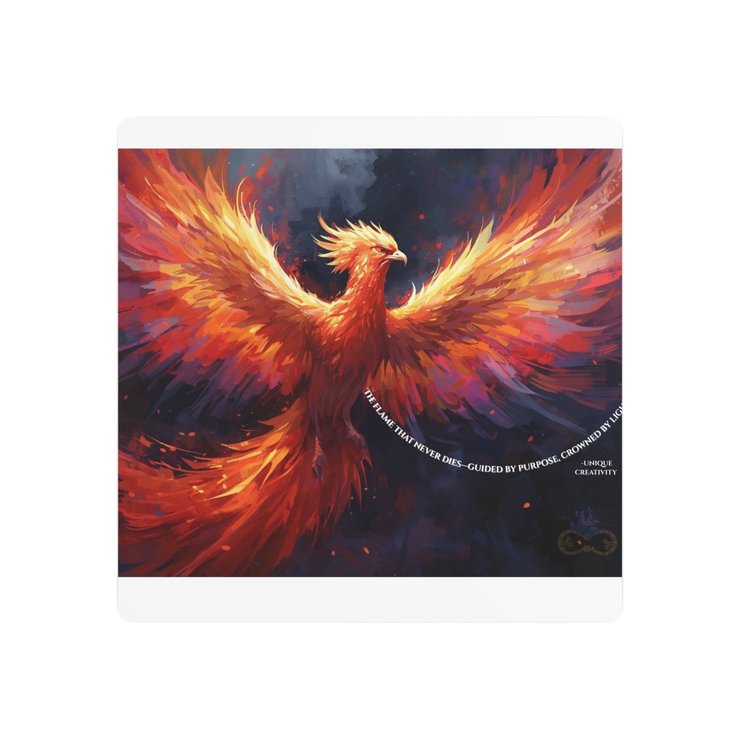 The Flame That Never Dies- Phoenix Rebirth Metal Wall Art sign | Unique Creativity
