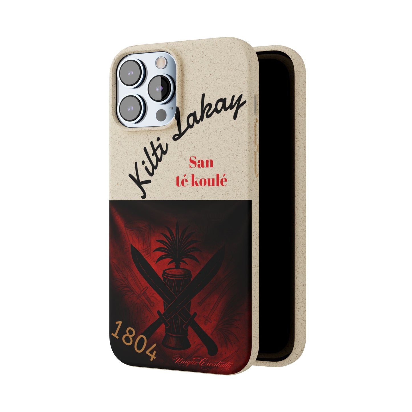Kilti Lakay™ Eco-Friendly Phone Case | Biodegradable Sustainable Cover, Haitian Heritage